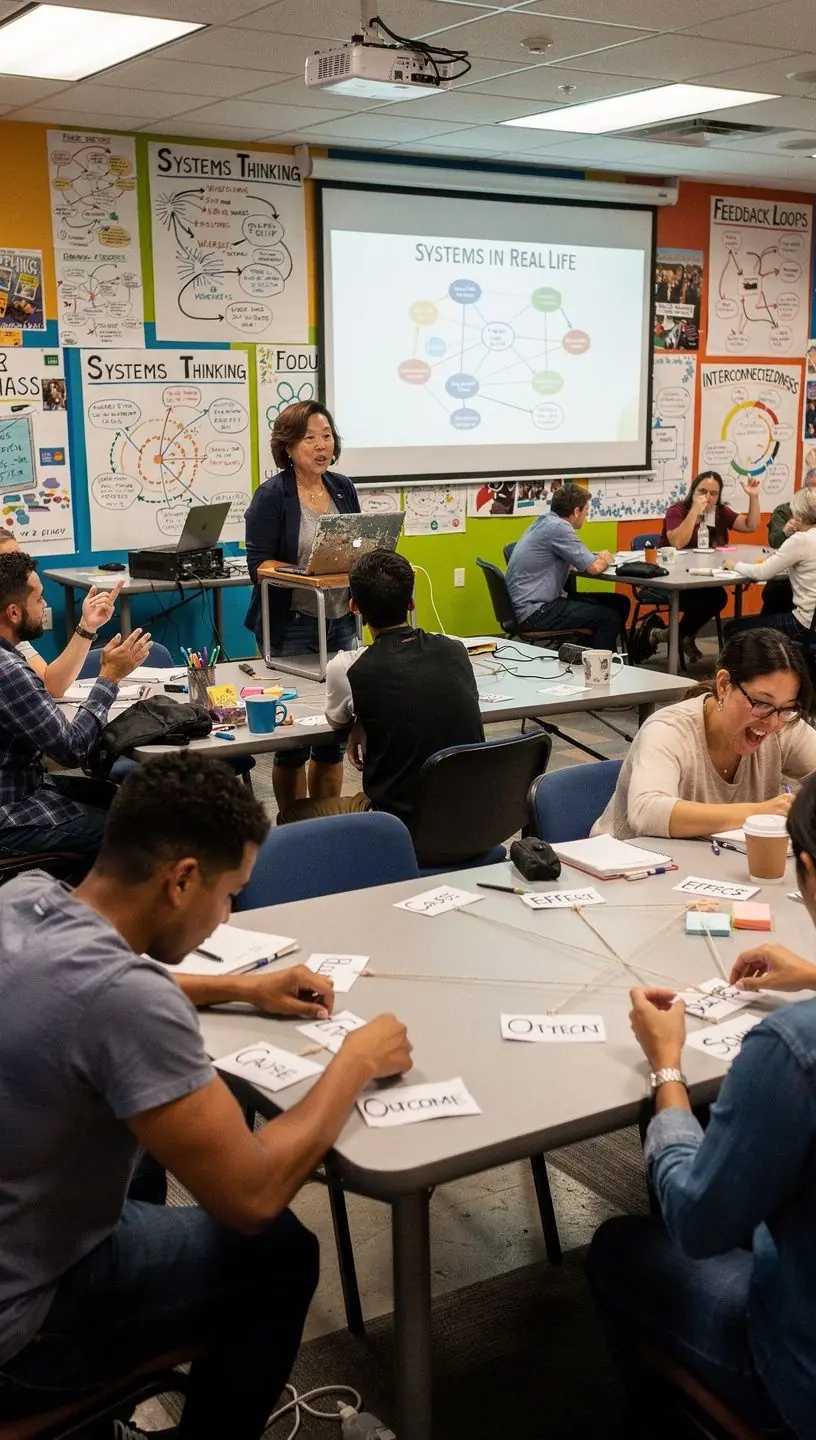 Illustration of feedback loops in everyday systems