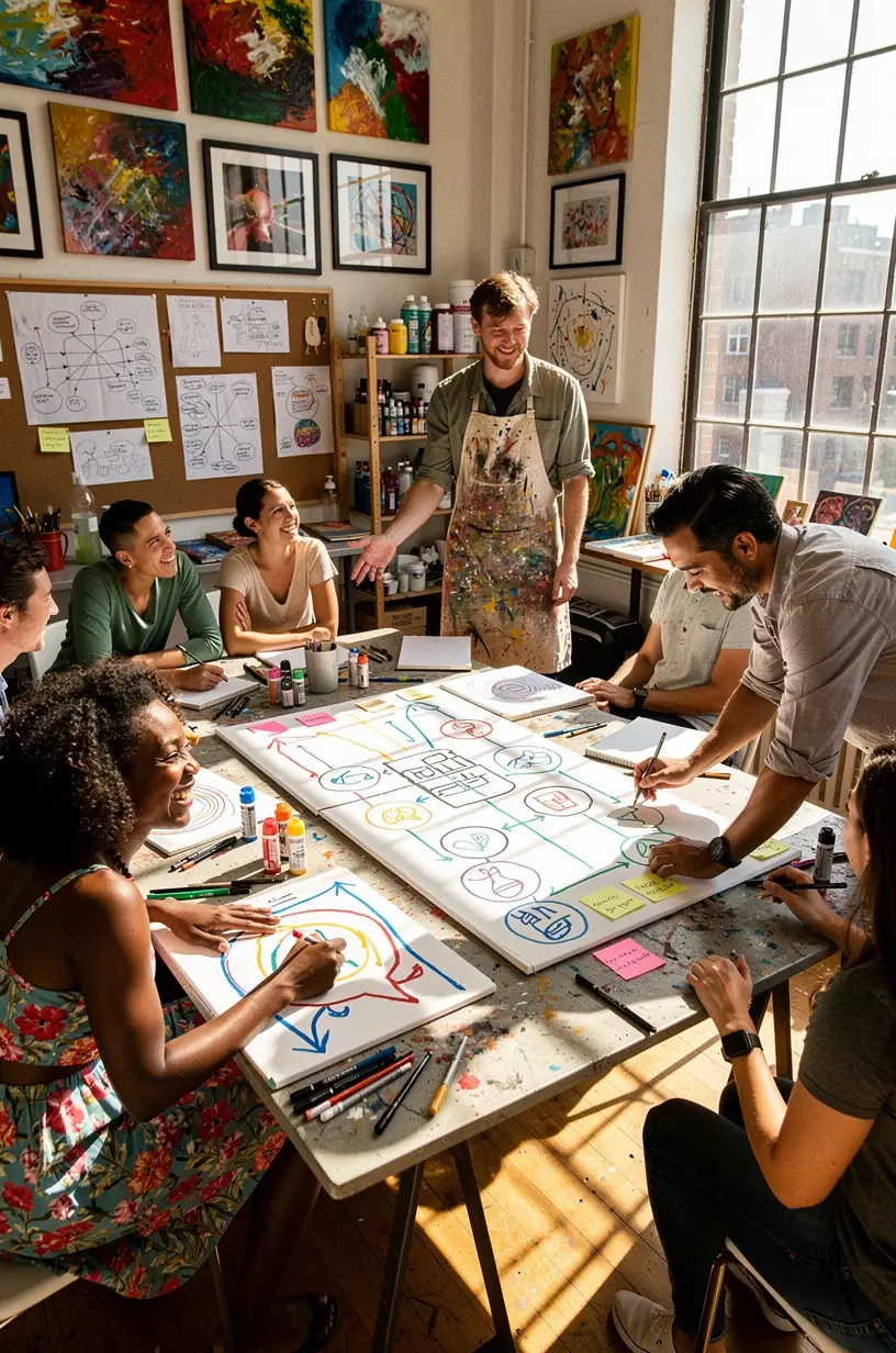 Visual guide to systematic personal goal mapping